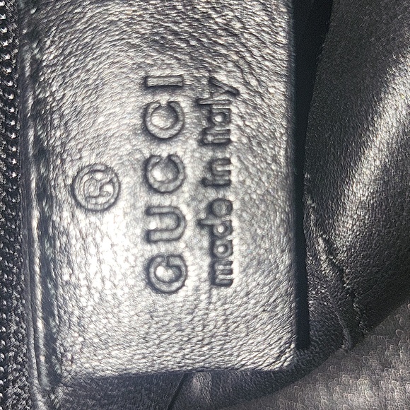 Vintage Gucci Black Leather Shoulder Bag - Picture 11 of 14